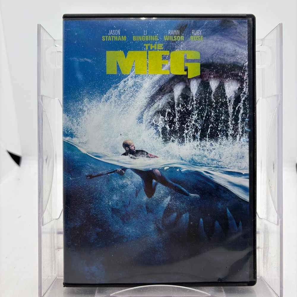 The Meg DVD 2018 Jason Statham Rainn Wilson Shark Action Movie Widescreen